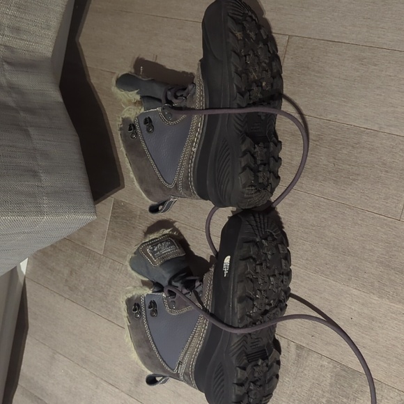 North face kid boots winter size 2 grey - Picture 2 of 6